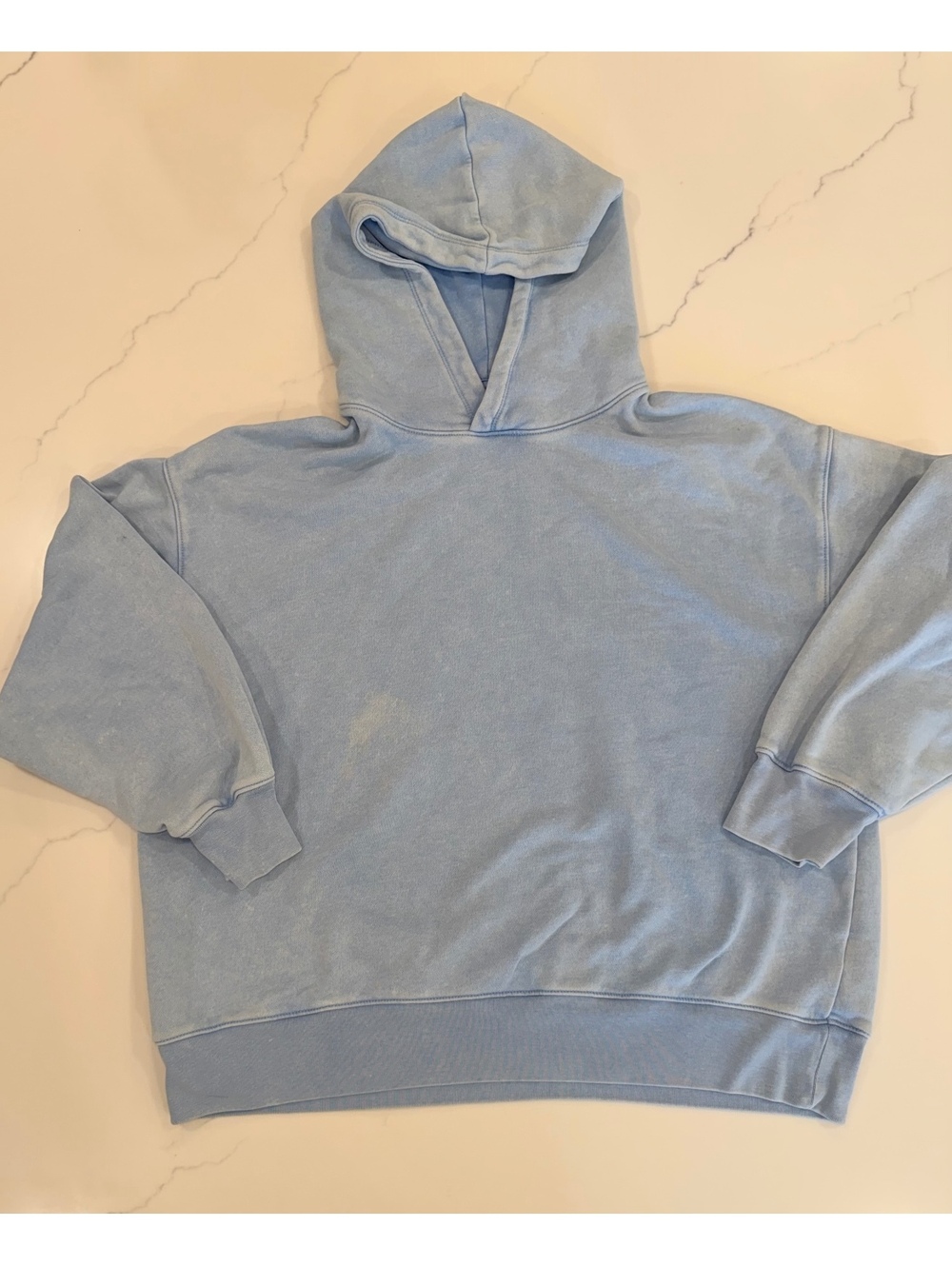 Womans American Eagle Light Blue Comfort Hoodie Vintage Wash Size Large